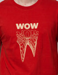 T Zone Letter Wow Men's Big Size T-Shirt