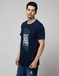 T Zone Short Sleeve T-Shirt Big Size Print Peace