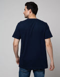 T Zone Short Sleeve T-Shirt Big Size Print Peace
