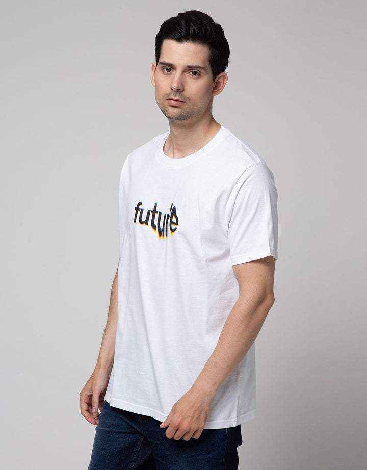 T Zone Letter Future Men's Big Size T-Shirt