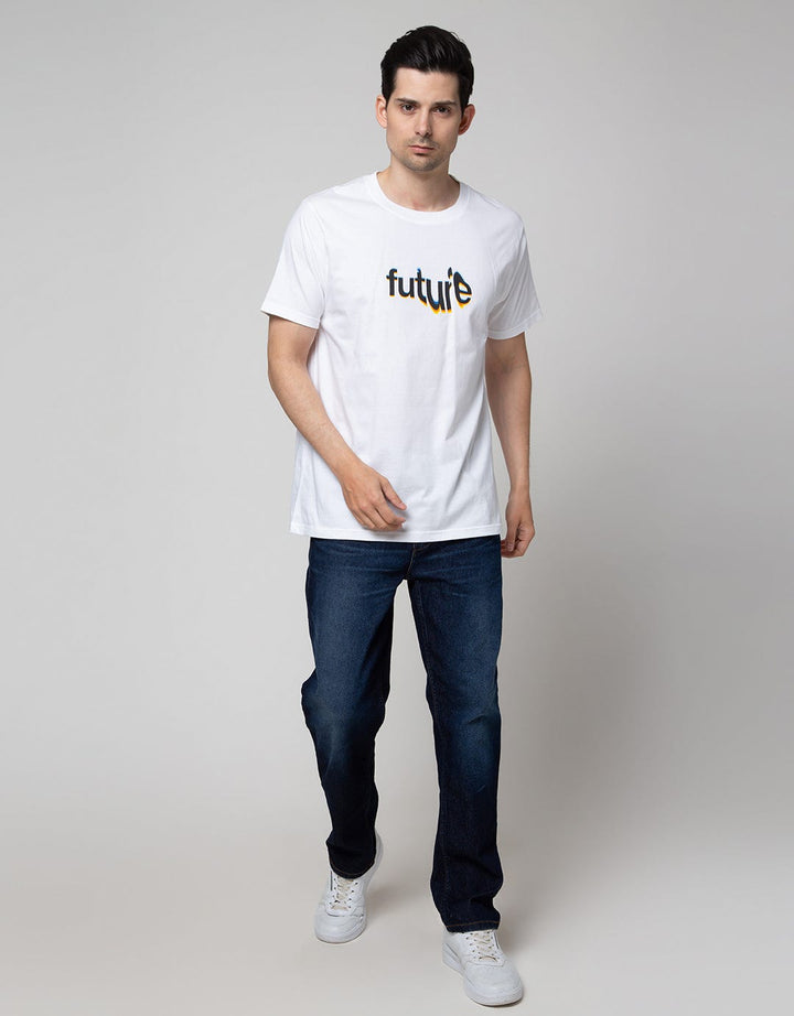 T Zone Letter Future Men's Big Size T-Shirt