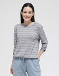 Connexion Long Sleeve 7/8 Drawstring Stripe