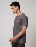 Details Short Sleeve T-Shirt Key Item R Neck Basic Jersey Solid