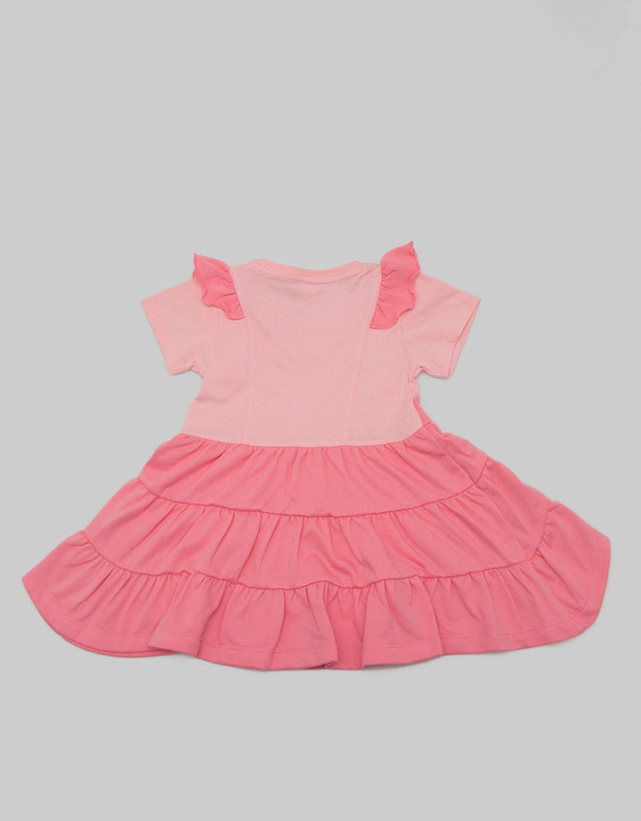 Disney Short Sleeve Midi Dress Tiered Princess Belle
