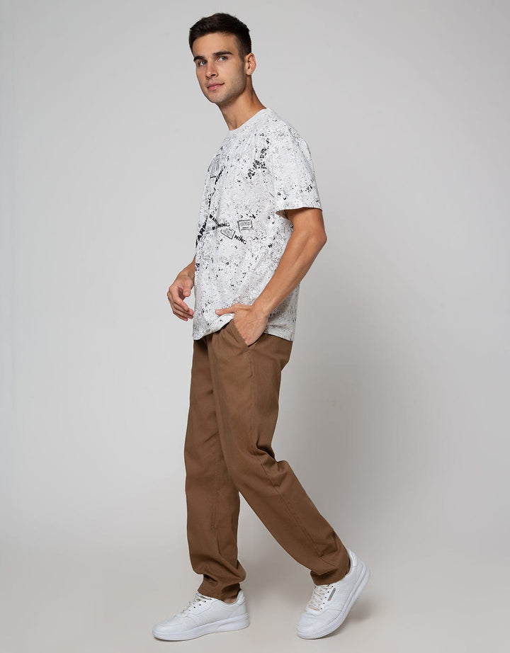 American Jeans Warning Print Men's T-Shirt
