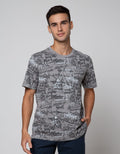 American Jeans Short Sleeve T-Shirt Aop Print Street Word