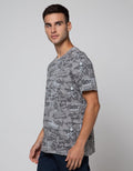 American Jeans Short Sleeve T-Shirt Aop Print Street Word