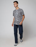 American Jeans Short Sleeve T-Shirt Aop Print Street Word