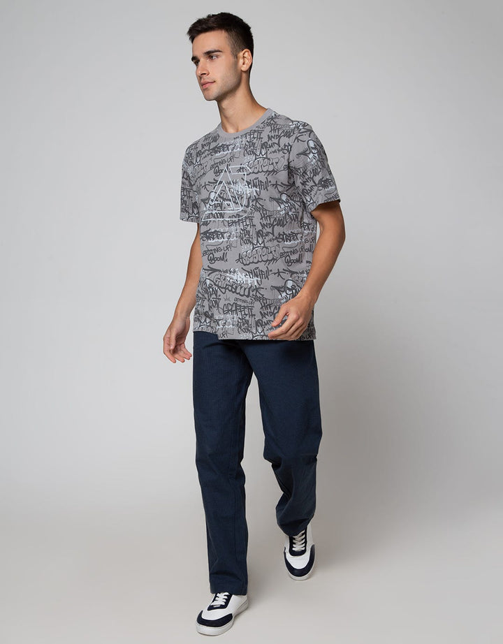 American Jeans Short Sleeve T-Shirt Aop Print Street Word