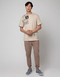 American Jeans Short Sleeve T-Shirt Print List Sleeve