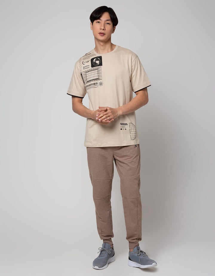 American Jeans Short Sleeve T-Shirt Print List Sleeve