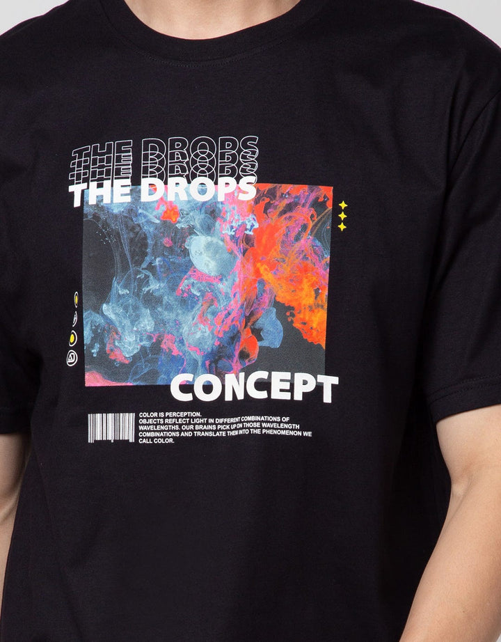 American Jeans Short Sleeve T-Shirt Print The Drops Discharge