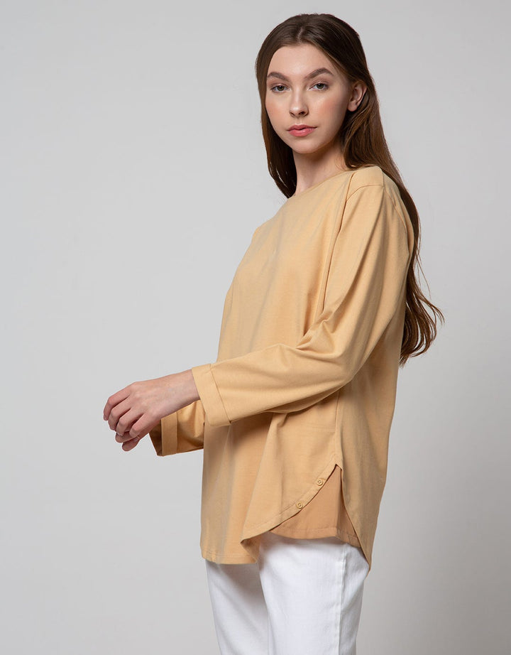 Details Sweatshirt Choc Top Knit Long Kombinasi Wvn