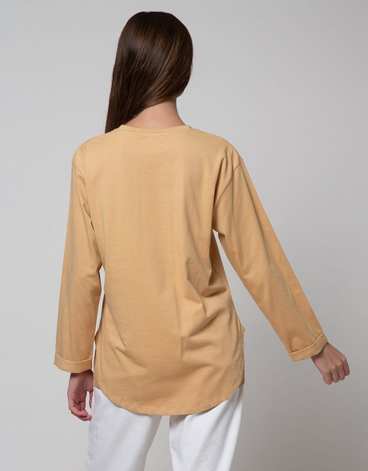 Details Sweatshirt Choc Top Knit Long Kombinasi Wvn