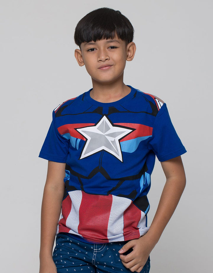 Marvel Capt Amerika Kaos Anak Laki-Laki