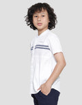 Cardinal Kids Boy Dua Garis Depan Kemeja Koko Anak Laki-Laki