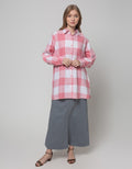 Nevada Long Sleeve Shirt Check Cotton Twill