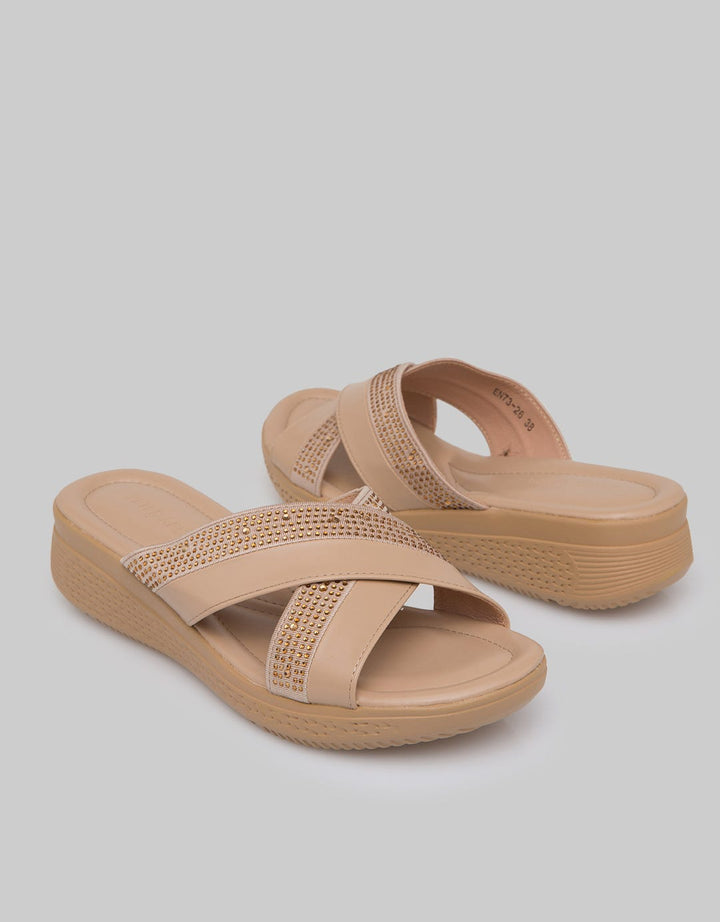 Peter Keiza Cross Strap Women's Wedges Sandals