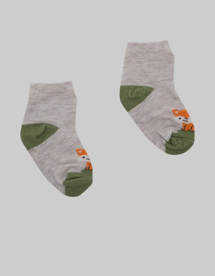 Pipiniko Fox Print Boys Socks