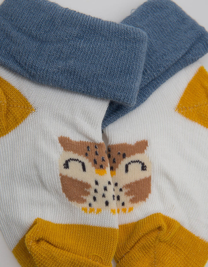 Pipiniko Owl Print Boys Socks