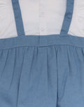 Pipiniko Embroidered Chambray Girls Romper