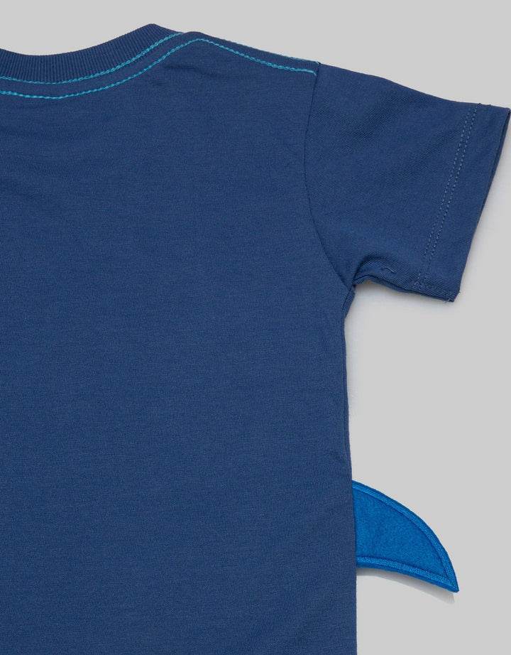 Pipiniko Shark Hello Kaos Anak Laki-laki