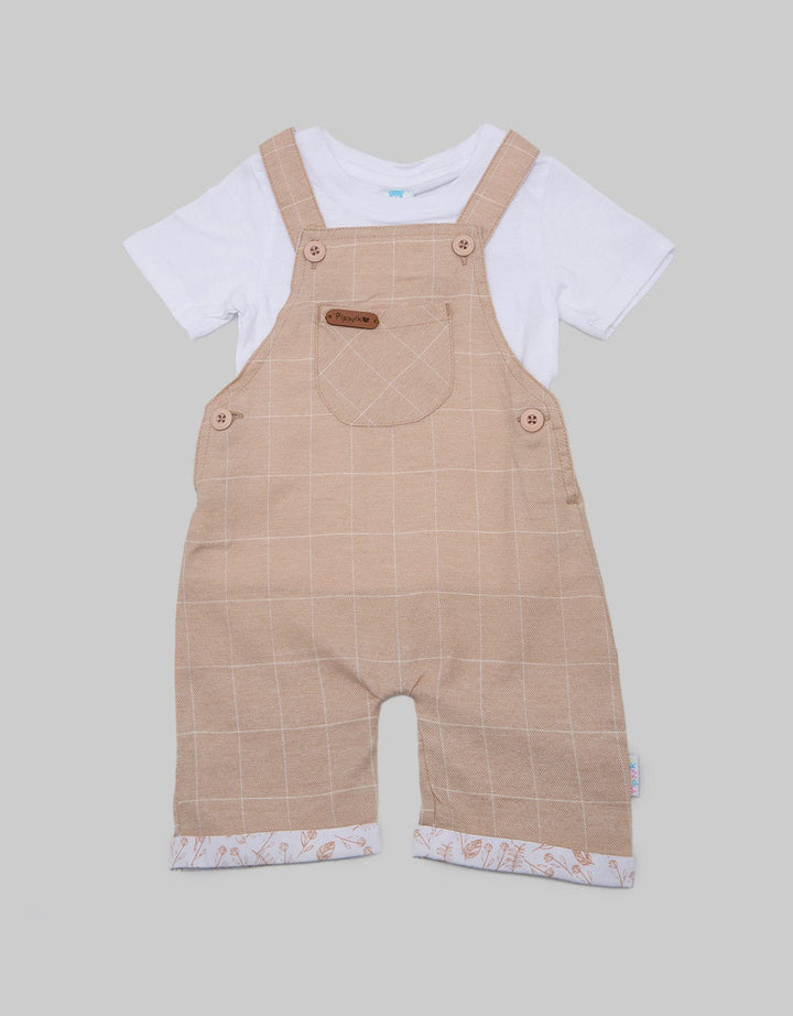 Pipiniko Woven Check Overall Anak Laki-laki