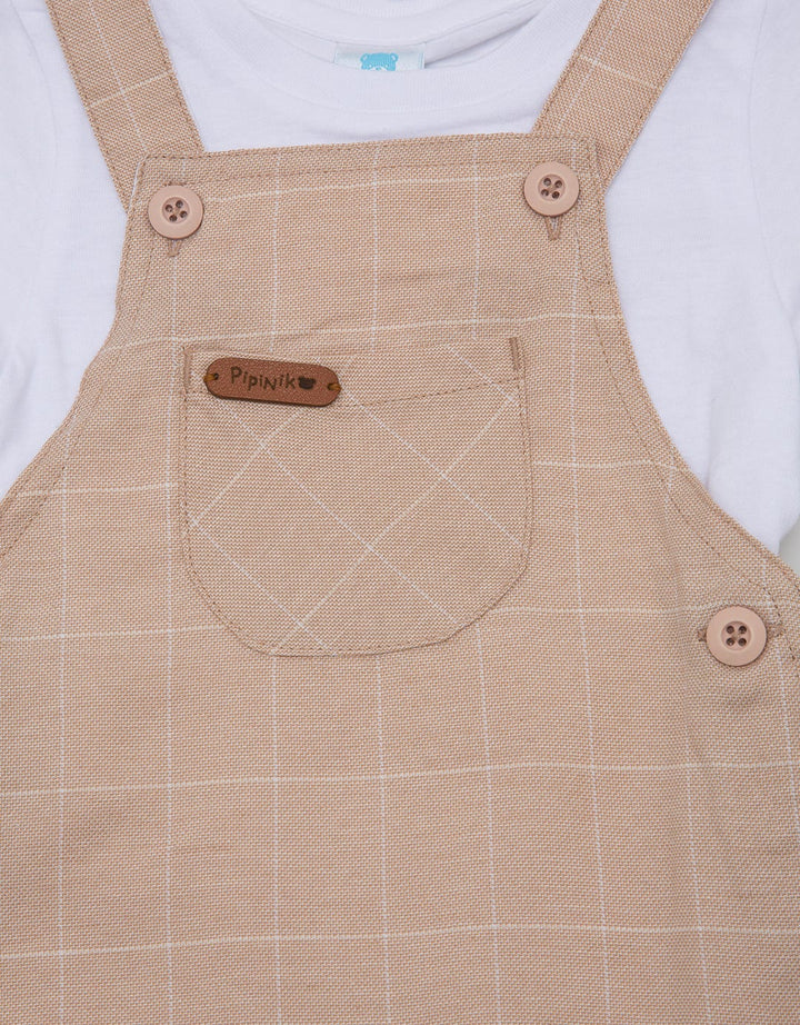 Pipiniko Woven Check Overall Anak Laki-laki
