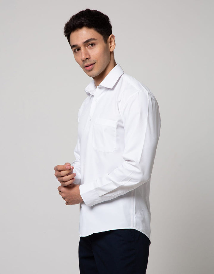 Cole Long Sleeve Shirt Slim Fit Vertical Micro Stripe