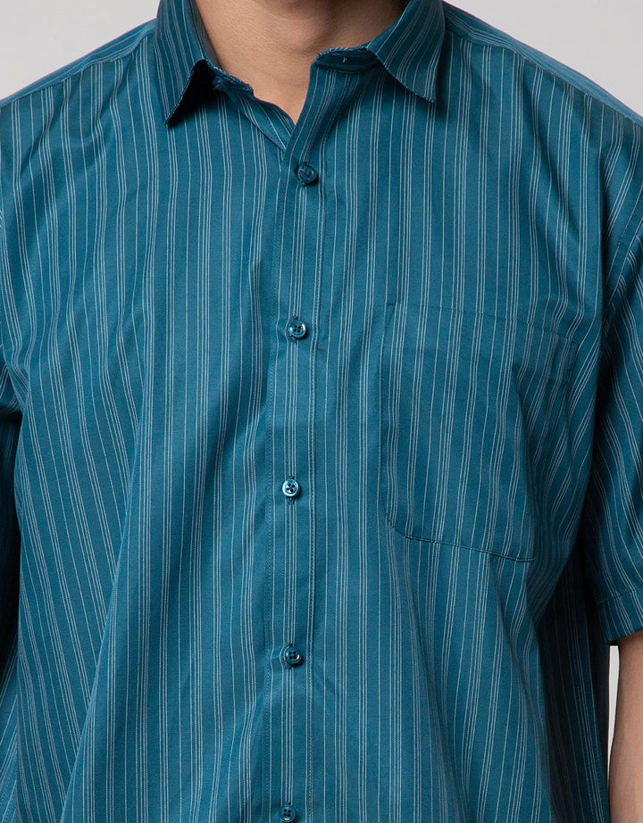 Cole Short Sleeve Shirt Regular Space Dyed Stripes