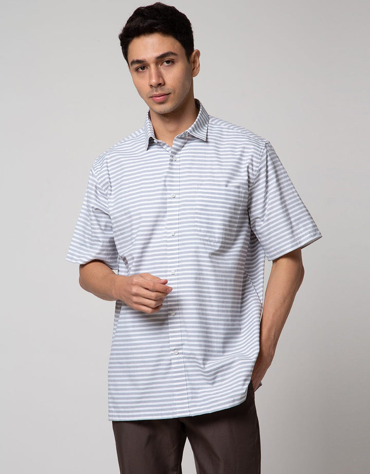 Cole Short Sleeve Shirt Regular Cvc Yd Stripe