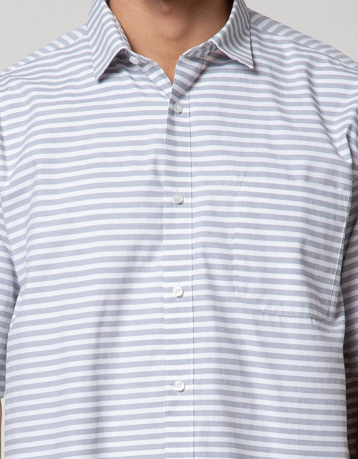 Cole Short Sleeve Shirt Regular Cvc Yd Stripe