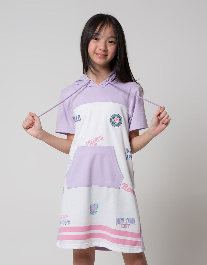 Nevada Sport Short Sleeve Midi Dress Hoodie Full Print Cheerfull Crew