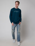 Cole Interlock Print Nat Sweater Pria