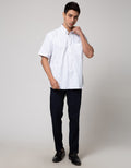 Stanley Adams Short Sleeve Shirt Regular Cvc Dobby Check Pattern