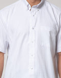 Stanley Adams Short Sleeve Shirt Regular Cvc Dobby Check Pattern