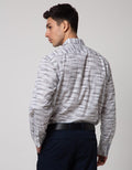 Stanley Adams Long Sleeve Shirt Poplin Print Stripes