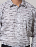 Stanley Adams Long Sleeve Shirt Poplin Print Stripes