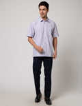 Stanley Adams Short Sleeve Shirt Regular Yd Stripe Clipping Pattern