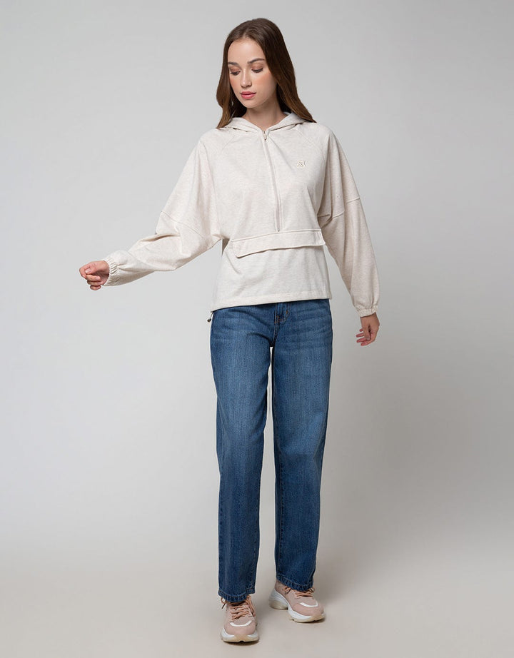 American Jeans Crop Pocket Jaket Wanita