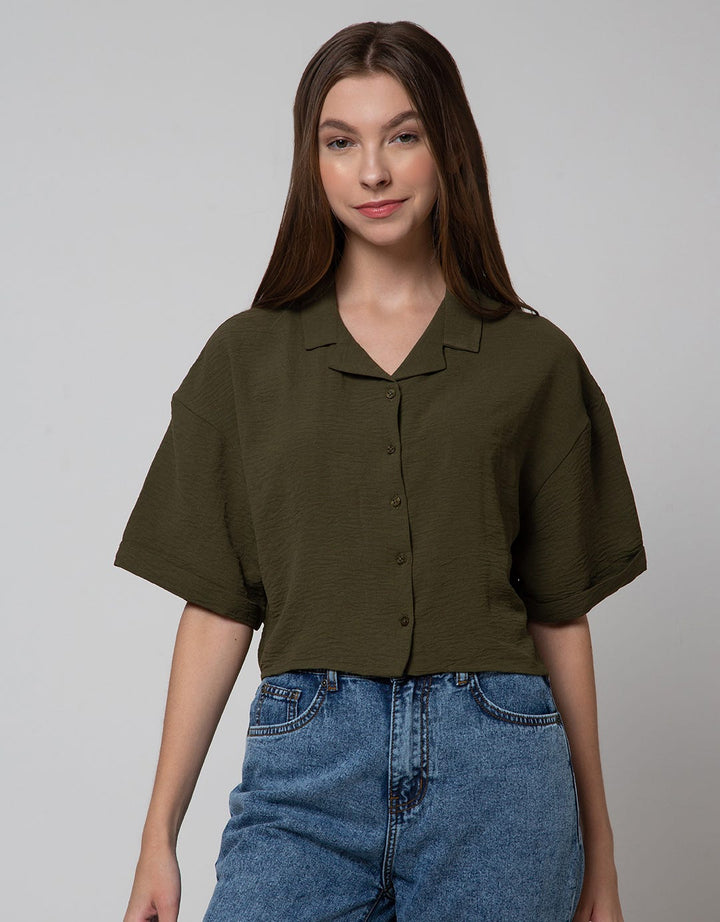 Details 3/4 Shirt Relaxed Collar