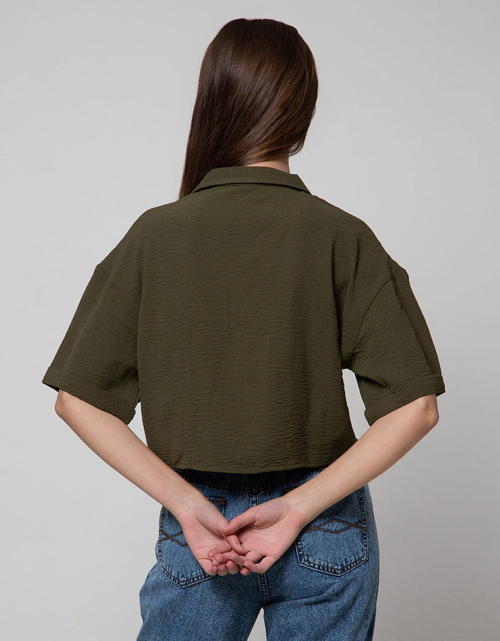 Details 3/4 Shirt Relaxed Collar