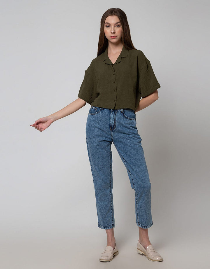 Details 3/4 Shirt Relaxed Collar