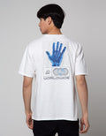 American Jeans Short Sleeve T-Shirt Print Screening Hand Front And Back