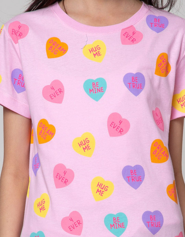 Aero Short Sleeve T-Shirt Print Valsday Love 3