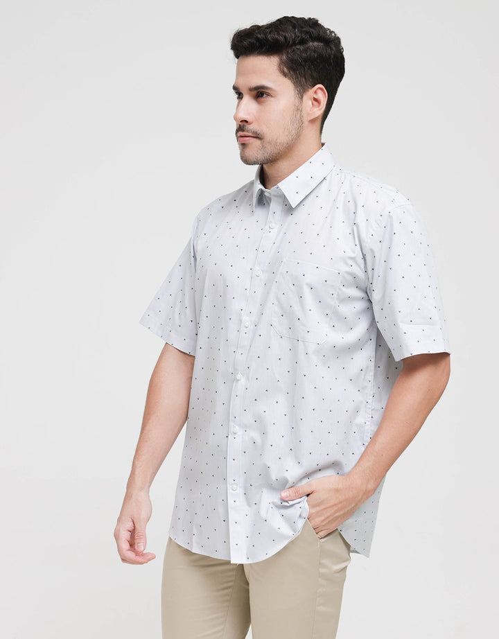 Stanley Adams Short Sleeve Shirt Regular Motif Print