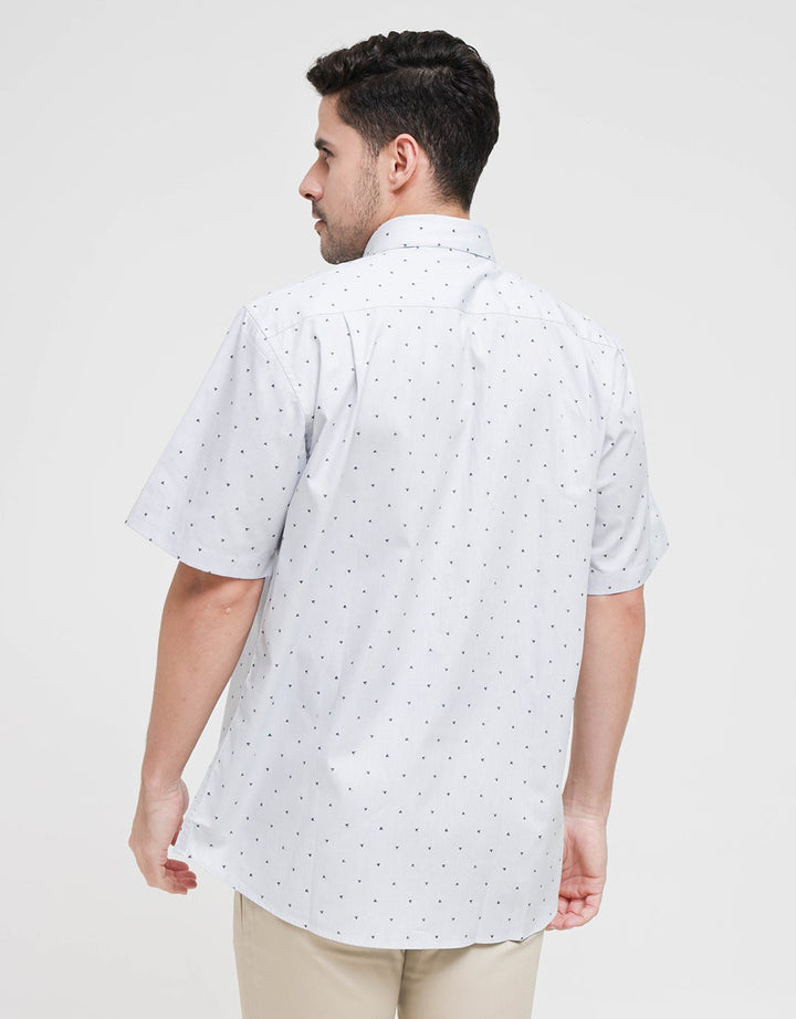 Stanley Adams Short Sleeve Shirt Regular Motif Print