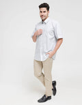 Stanley Adams Short Sleeve Shirt Regular Motif Print