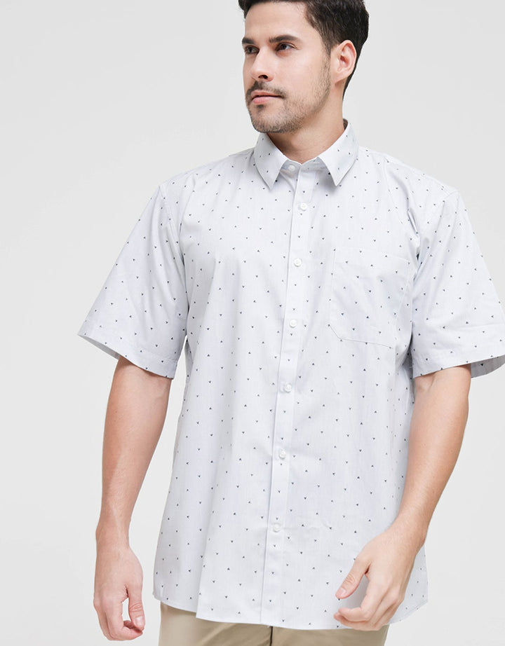 Stanley Adams Short Sleeve Shirt Regular Motif Print