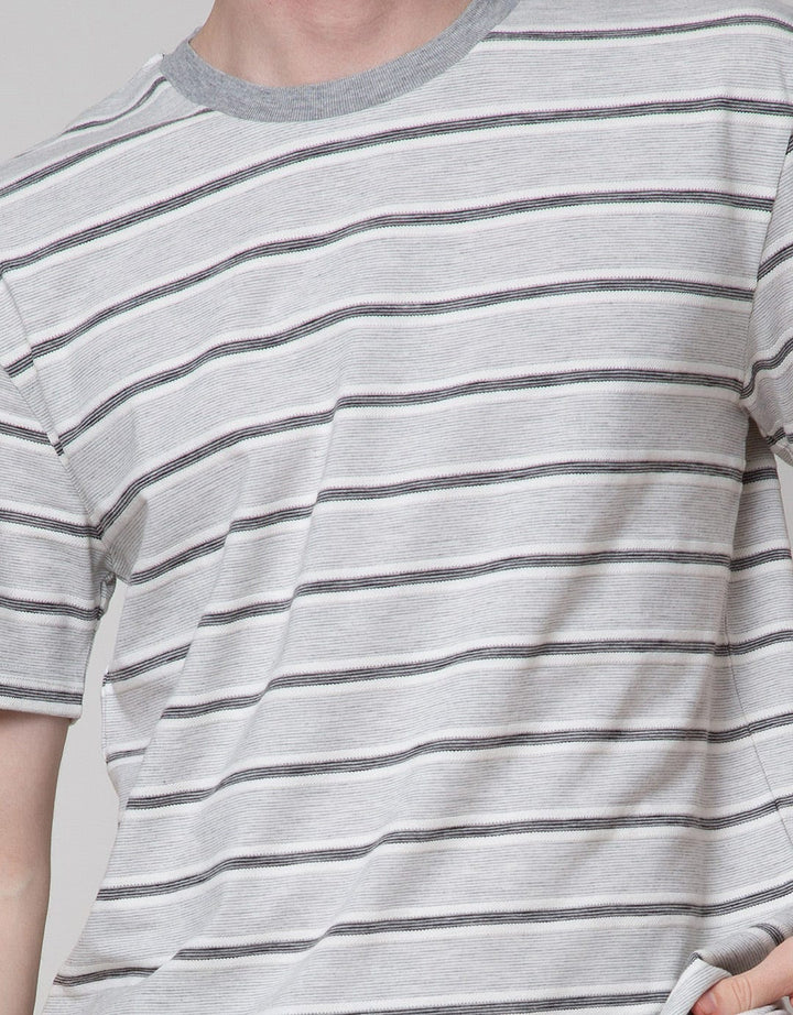 Details Melange Stripes Men's T-Shirt